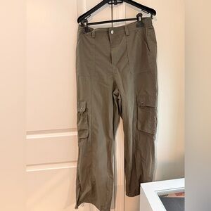 Womens Olive Cargo Pants